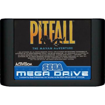 Pitfall The Mayan Adventure-Kale Cassette (Sega Mega Drive) Gebruikt