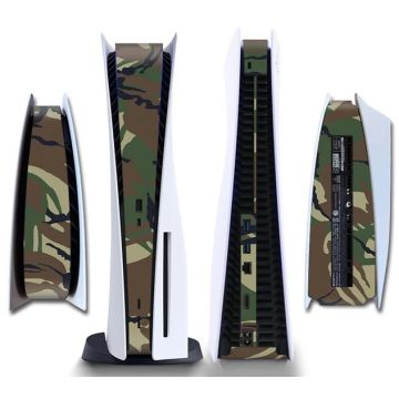Merkloos PlayStation 5 Console Sticker-Camo Groen (Diversen) Nieuw