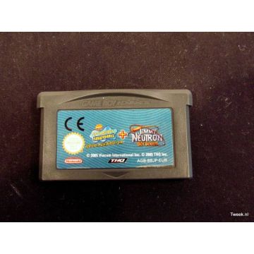 SpongeBob SquarePants Battle for Bikini Bottom / Jimmy Neutron Boy Genius-Kale Cassette (GBA) Gebruikt