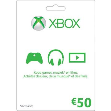 Xbox Live Gift Card-50 Euro (Diversen) Nieuw