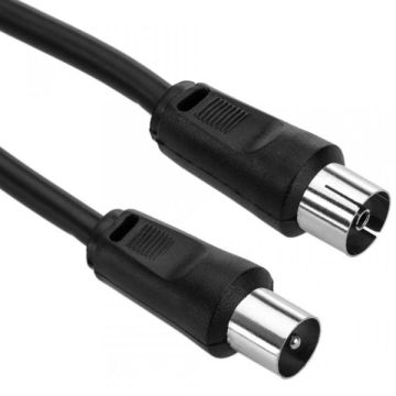 Merkloos Coax Antenne Kabel-1M Zwart (Diversen) Gebruikt