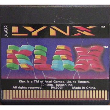 Klax-Kale Cassette (Atari Lynx) Gebruikt