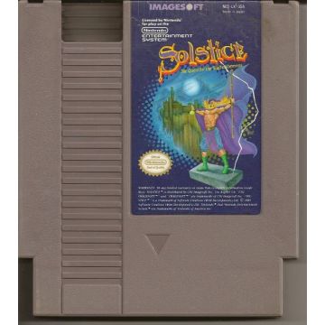 Solstice The Quest for the Staff of Demnos-Kale Cassette Incl. Handleiding (NES) Gebruikt