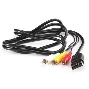 Merkloos 3x RCA Composiet naar Dreamcast AV Kabel-1.8M Zwart (Sega Dreamcast) Nieuw