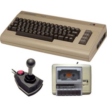 Commodore 64-Incl. Joystick & Cassette Deck (Commodore 64) Gebruikt