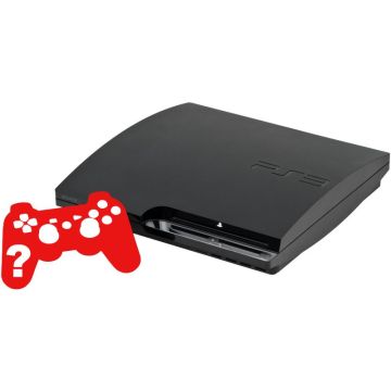Sony PlayStation 3 Slim 120GB-Zwart Incl. Merkloos Controller (PlayStation 3) Gebruikt