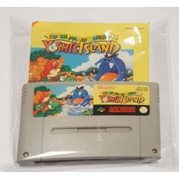 Super Mario World 2 Yoshi's Island-Kale Cassette Incl. Handleiding (SNES) Gebruikt