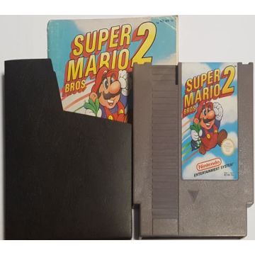 Super Mario Bros. 2-Kale Cassette Incl. Handleiding en Sleeve (NES) Gebruikt