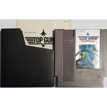 Top Gun The Second Mission-Kale Cassette Incl. Handleiding en Sleeve (NES) Gebruikt