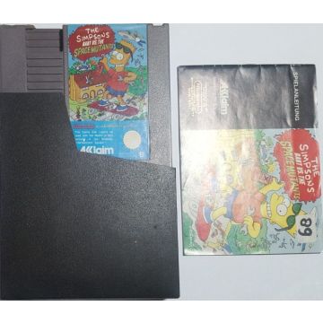 The Simpsons Bart vs. the Space Mutants-Kale Cassette Incl. Handleiding en Sleeve Duits (NES) Gebruikt