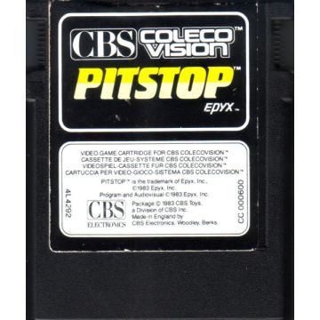 Pitstop-Kale Cassette (ColecoVision) Gebruikt