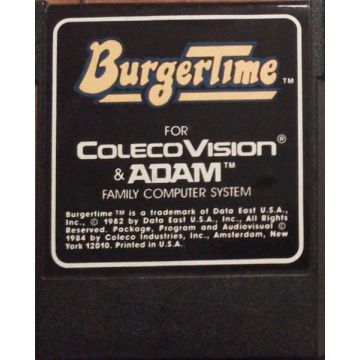 BurgerTime-Kale Cassette (ColecoVision) Gebruikt