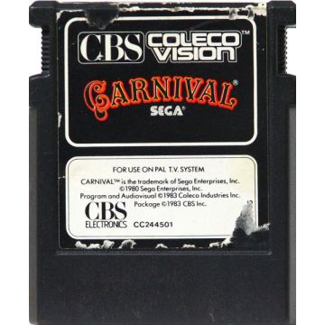 Carnival-Kale Cassette (ColecoVision) Gebruikt