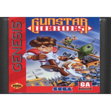 Gunstar Heroes-Kale Cassette Amerikaans (Sega Mega Drive) Gebruikt