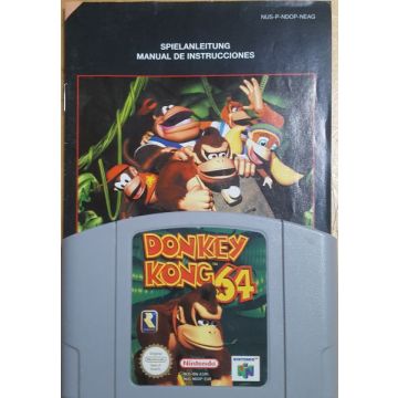 Donkey Kong 64-Kale Cassette Incl. Handleiding (N64) Gebruikt