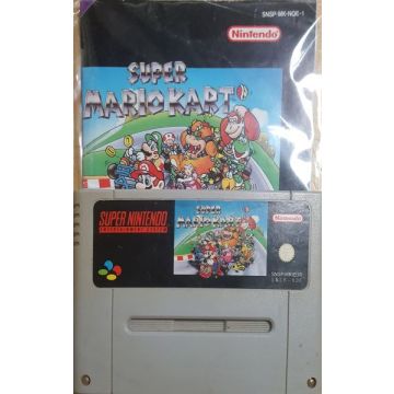 Super Mario Kart-Kale Cassette Incl. Handleiding Duits (SNES) Gebruikt