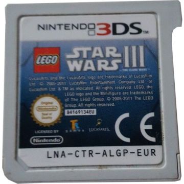 LEGO Star Wars III The Clone Wars-Kale Cassette (3DS) Gebruikt