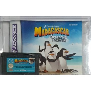 Madagascar Operation Penguin-Kale Cassette Incl. Handleiding (GBA) Gebruikt