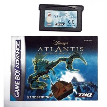 Disney's Atlantis The Lost Empire-Kale Cassette Incl. Handleiding (GBA) Gebruikt