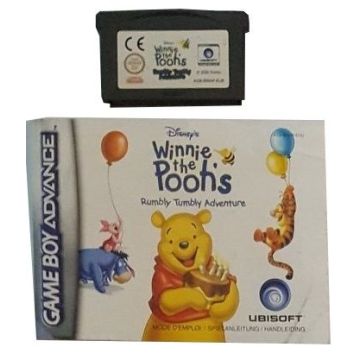 Disney's Winnie the Pooh's Rumbly Tumbly Adventure-Kale Cassette Incl. Handleiding (GBA) Gebruikt