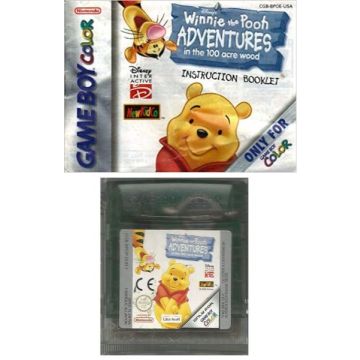 Winnie the Pooh Adventures in the 100 Acre Wood-Kale Cassette Incl. Handleiding (GBC) Gebruikt