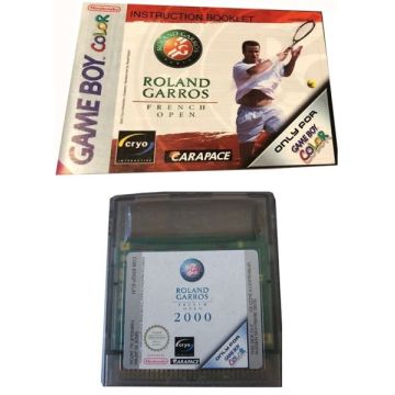 Roland Garros French Open 2000-Kale Cassette Incl. Handleiding (GBC) Gebruikt