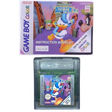 Donald Duck Quack Attack-Kale Cassette Incl. Handleiding (GBC) Gebruikt
