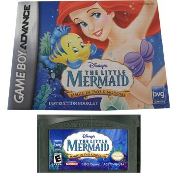 Disney's The Little Mermaid Magic in Two Kingdoms-Kale Cassette Incl. Handleiding (GBA) Gebruikt