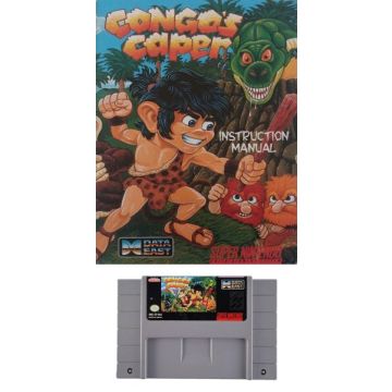 Congo's Caper-Kale Cassette Incl. Handleiding Amerikaans (SNES) Gebruikt