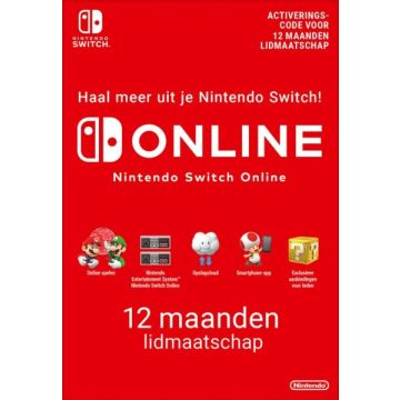 Nintendo Switch Online-12 Maanden (Switch) Nieuw