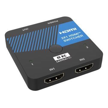 Merkloos 8K Ultra HD HDMI Switch-2 in 1 Out (Diversen) Nieuw