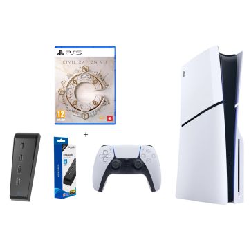 Sony PlayStation 5 Slim Disc Console Custom Pack-Sid Meier's Civilization VII (PlayStation 5) Nieuw