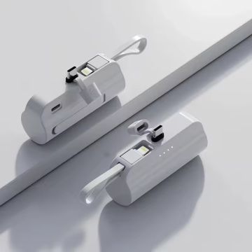 Merkloos Mini Powerbank 10000mAh USB-C-Wit (Diversen) Nieuw