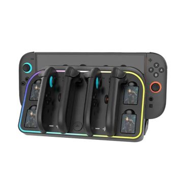 Merkloos Wall Mounted Charging Base for Nintendo Switch 2 Joy-Con-Zwart (Switch 2) Nieuw