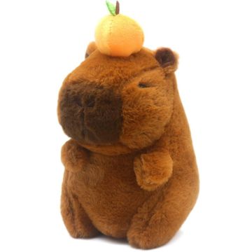 Noessa Capybara Pluche-Capybara with Peach (Diversen) Nieuw