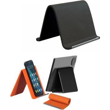 Merkloos Silicone Adjustable Lazy Bracket for Mobile / Tablet / PC / Laptop-Zwart (Diversen) Nieuw