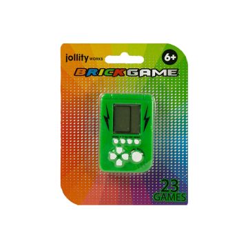 Jollity Works Brick Game Mini Handheld Console-Groen (Diversen) Nieuw