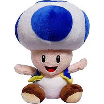 Merkloos Super Mario Pluche-Toad Blauw (Diversen) Nieuw