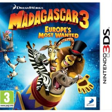 Madagascar 3 Europe's Most Wanted-Standaard (3DS) Gebruikt