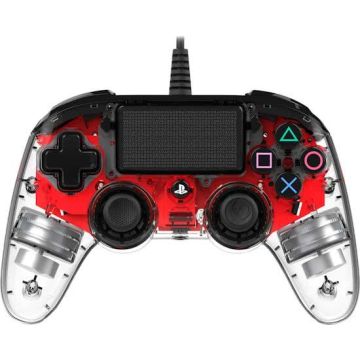 Bigben Nacon Wired Illuminated Compact Controller-Rood (PlayStation 4) Gebruikt