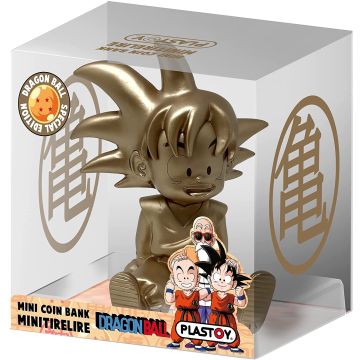 Plastoy Dragon Ball Chibi Bust Money Bank-Son Goku (Gold) (Diversen) Nieuw