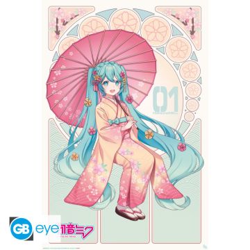 ABYstyle Hatsune Miku Maxi Poster-Sakura Kimono (Diversen) Nieuw