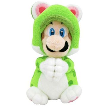 SAN-EI World of Nintendo Super Mario Handmagneet Pluche-Luigi Cat (Diversen) Nieuw