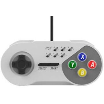 Subsonic Classic Mini SNES Wired Turbo Controller-Grijs (SNES) Nieuw