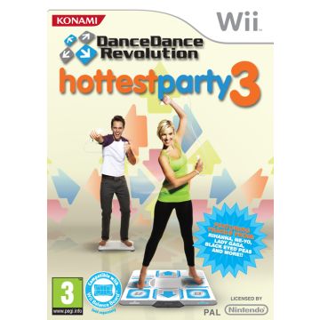 Dance Dance Revolution Hottest Party 3-Standaard (Wii) Gebruikt