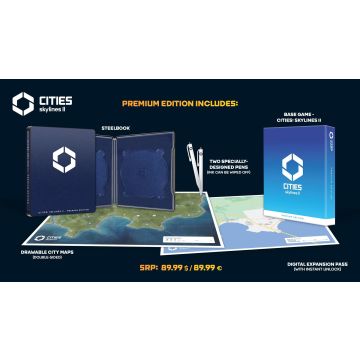 Cities Skylines 2-Premium Edition (PlayStation 5) Nieuw