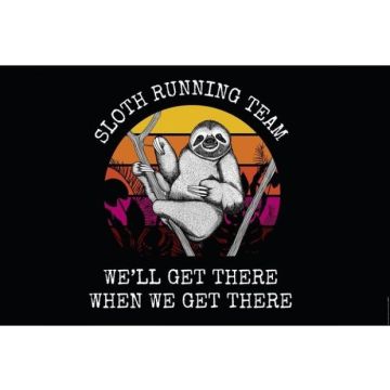 Hole in the Wall Sloth Running Team Maxi Poster-We'll Get There When We Get There (Diversen) Nieuw