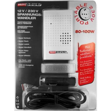 Profi Power 12/230 V Voltage Transformer 80-100 Watt-Standaard (Diversen) Nieuw