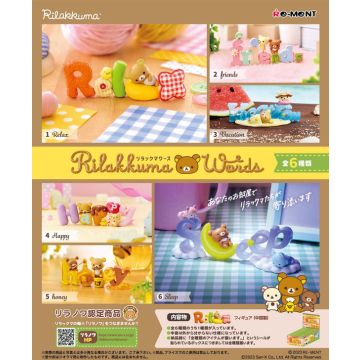 Re-Ment Rilakkuma Mini Figure Blinde Verpakking-Words (Diversen) Nieuw