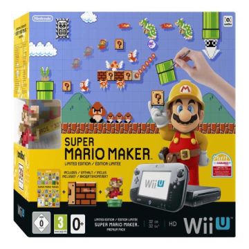 Nintendo WiiU Premium Pack 32GB Boxed-Super Mario Maker (Wii U) Gebruikt